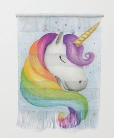 Rainbow Unicorn Wall Hanging
