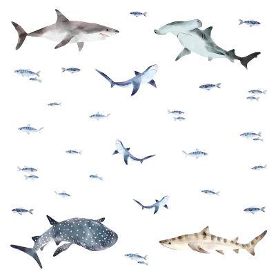 RoomMates® Sharks Peel & Stick Wall Decals