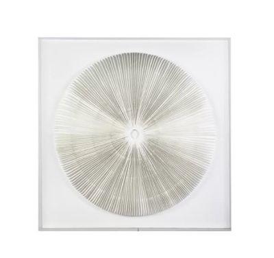 Round Paper Art with Acrylic Frame Wall Decor