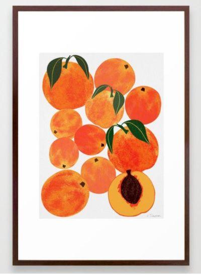Peach Harvest Framed Art Print