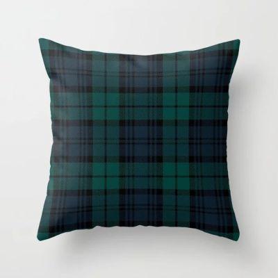 Love Tartan Black Watch Throw Pillow With Insert-18"x18"