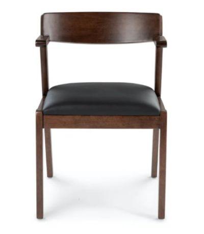 Zola Black Leather Dining Chair