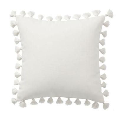 Tassel Trim Indoor Outdoor Pillows No Insert-18"x18"