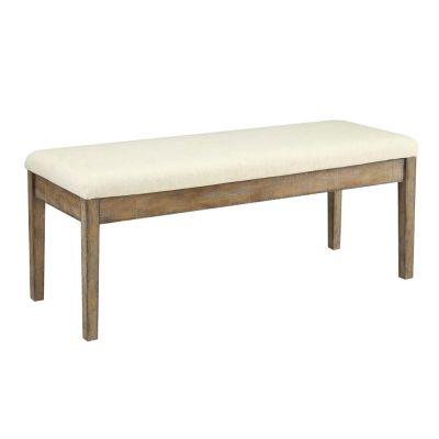 Acme Furniture Linen Upholstered Dining Bench