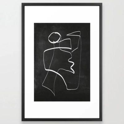 Abstract line art 6/2 Framed Art Print