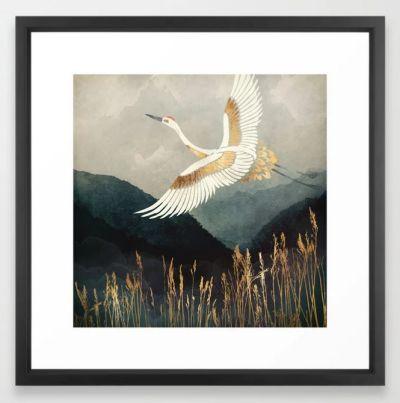 Elegant Flight Framed Art Print
