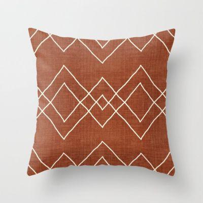 Nudo in Rust Throw Pillow With Insert-16"x16"