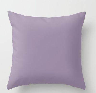 Deep Amethyst solid color Throw Pillow With Insert-18"x18"