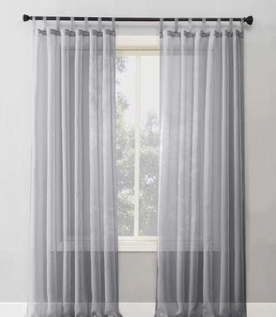 Wayfair Basics Solid Sheer Tab Top Curtains
