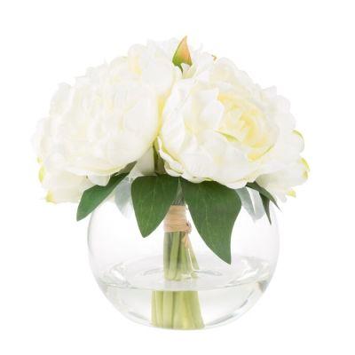 Rose Floral Arrangement in Glass Vase