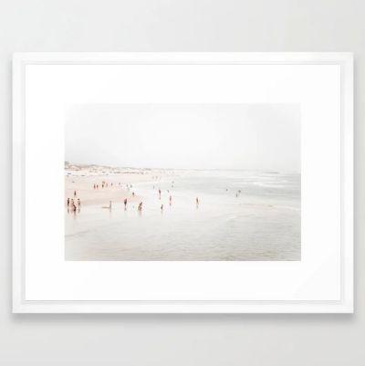 At the Beach (two) Framed Art Print