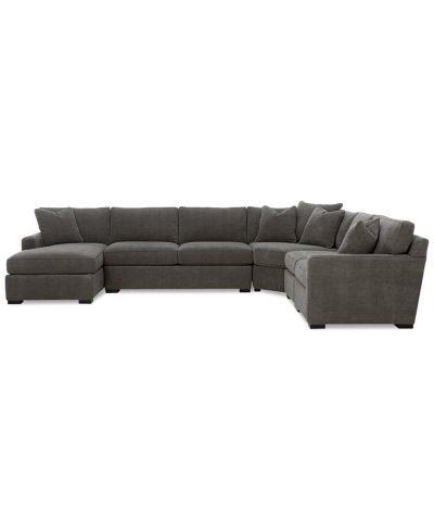 Radley 5 Piece Fabric Chaise Sectional Sofa