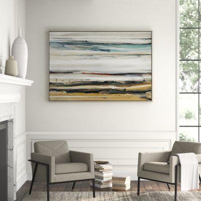 Color Swathe Framed Painting Print