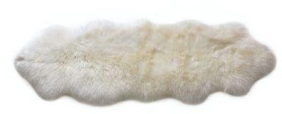 Lanna Ivory Sheepskin Throw-2'x6'