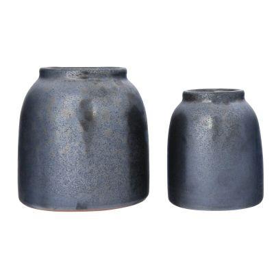 Kena Black Terracotta Table Vase_1