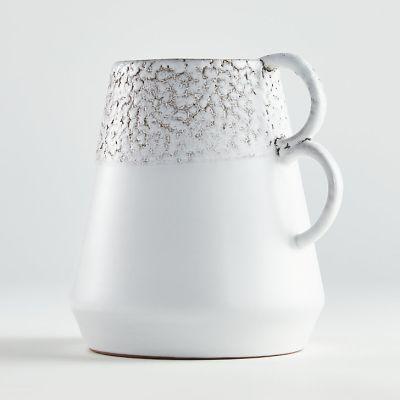 Caldwell White Vase with Double Handles