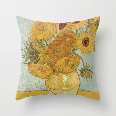 Van Gogh Throw Pillow With Insert-18"x18"