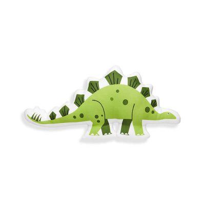 Green Dino Throw Pillow With Insert-21"x10"