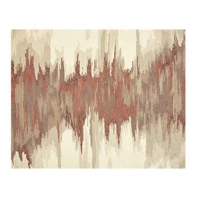 Birch Terra Cotta Wool-Blend Abstract Rug-8'x10'