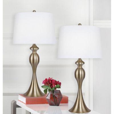 Caban 29 75 Plated Gold Table Lamp Set