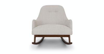 Embrace Coconut White Rocking Chair