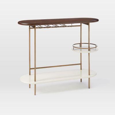 Tiered Bar Console Parchment
