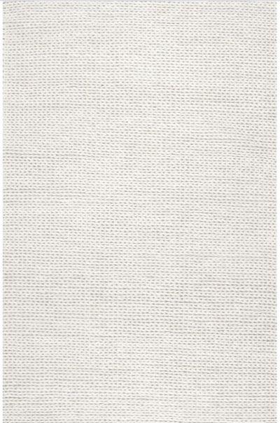 Off White Braided Area Rug-10'x14'