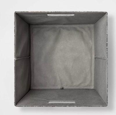 Fabric Cube Storage Bin Black