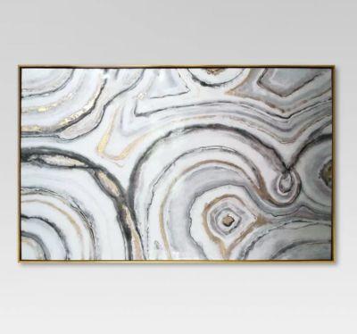 Geode Framed High Gloss Canvas