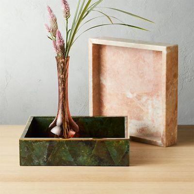 STACK SMALL PINK MARBLE TRAY