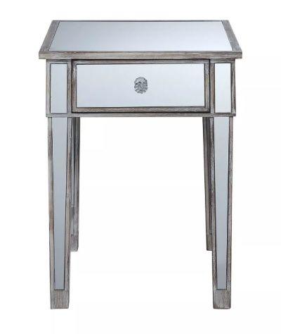 Gold Coast Mirrored End Table