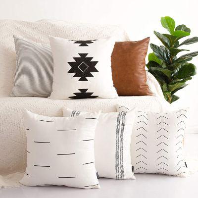 Homfiner Decorative Throw Pillow Covers For Couch No Insert-18"x18"
