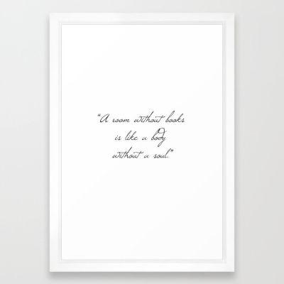 Book quote N1 Framed Art Print