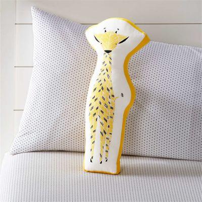 Safari Giraffe Throw Pillow With Insert-9"x19"