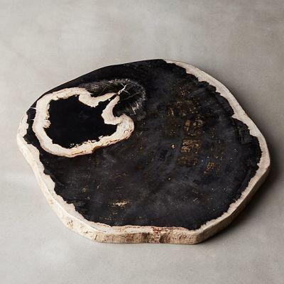 RING PETRIFIED WOOD SERVING BOARD