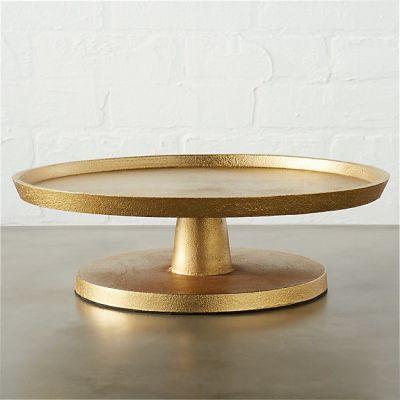 Tectonic gold cake stand