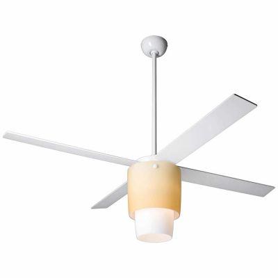 Modern Fan Halo Gloss White LED Ceiling Fan
