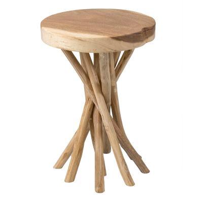 Aloysius Solid Wood Pedestal End Table