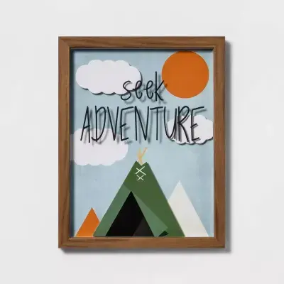 Seek Adventure Framed Art - Pillowfort™