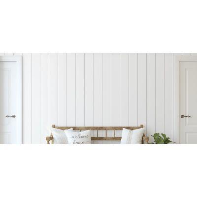 Solid Wood Wall Paneling in White