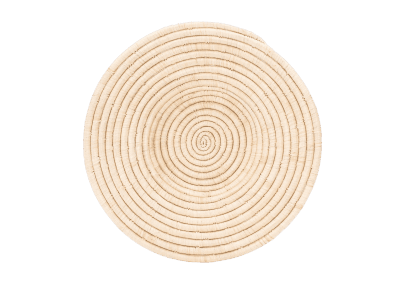 Small All Natural Woven Wall Art Plate