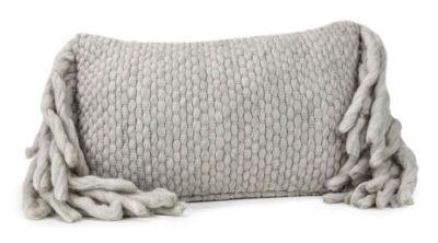 Afrino Wool Grey Pillow No Insert-20"x12"