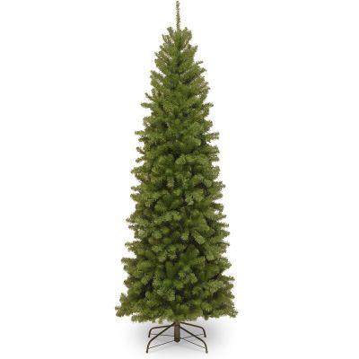 Pencil Slim Green Spruce Artificial Christmas Tree