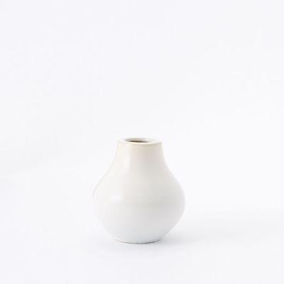 Reactive Glaze Ceramic Vases - White