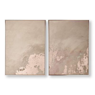 Serenity 2 Piece Picture Painting on Canvas With Frame
