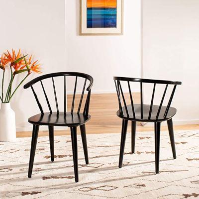 Blanchard Black Curved Spindle Side Chair