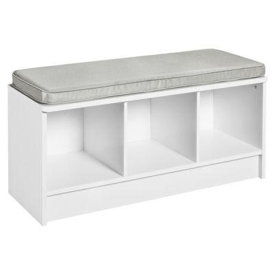 Porch & Den Southbrook Storage Bench with Grey Cushion