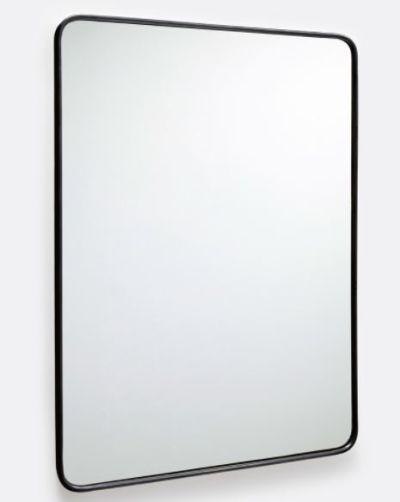 ROUNDED RECTANGLE METAL FRAMED MIRROR