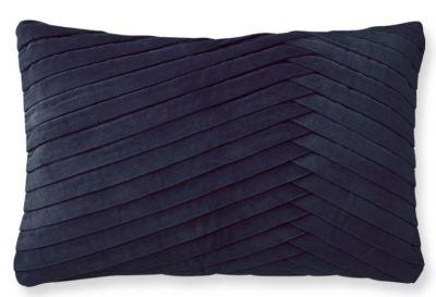 Pleated Velvet Pillow Cover No Insert-22"x14"