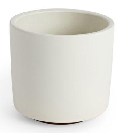 MODERNICA SMALL CYLINDER PLANTER WITH WALNUT BASE